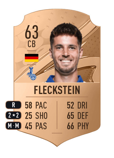 Tobias Fleckstein Rare 63 OVR