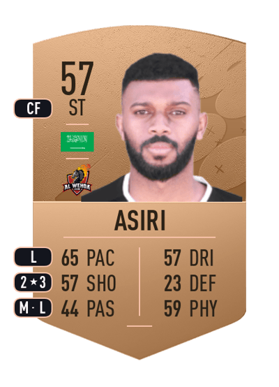Jaber Asiri Common 57 OVR