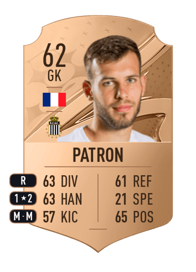 Pierre Patron Rare 62 OVR