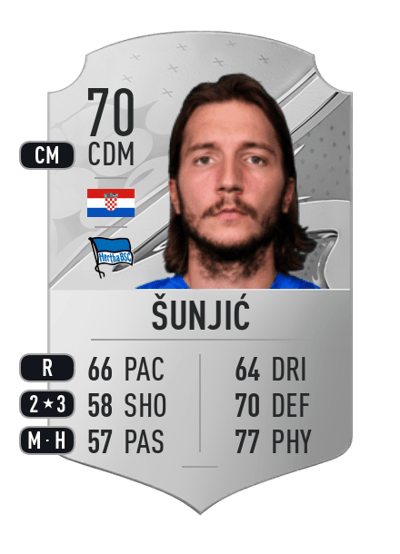 Ivan Šunjić Rare 70 OVR