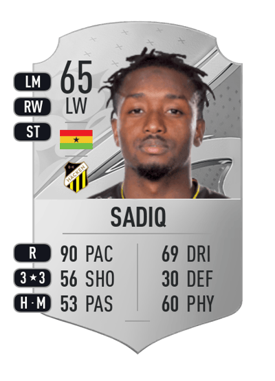 Ibrahim Sadiq Rare 65 OVR