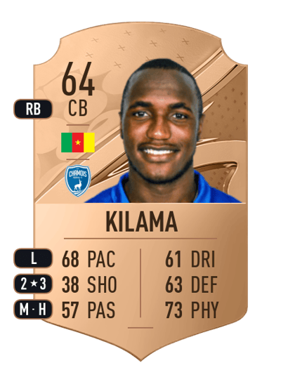 Guy-Marcelin Kilama Rare 64 OVR