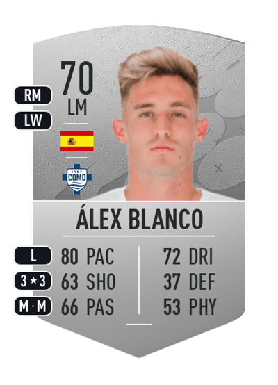 Álex Blanco Common 70 OVR