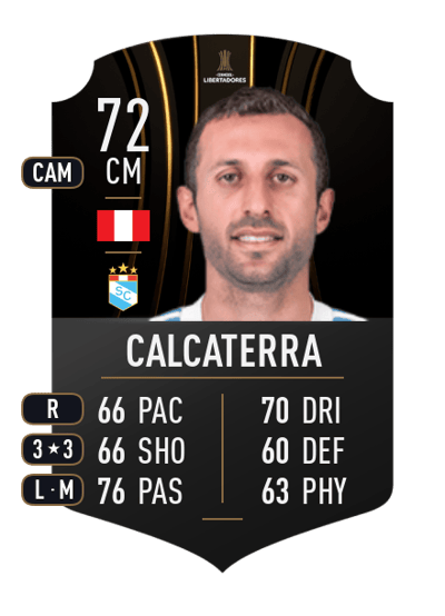 Horacio Calcaterra CONMEBOL LIBERTADORES 72 OVR