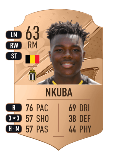Ken Nkuba Rare 63 OVR