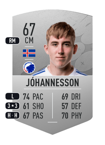 Ísak Bergmann Jóhannesson Common 67 OVR