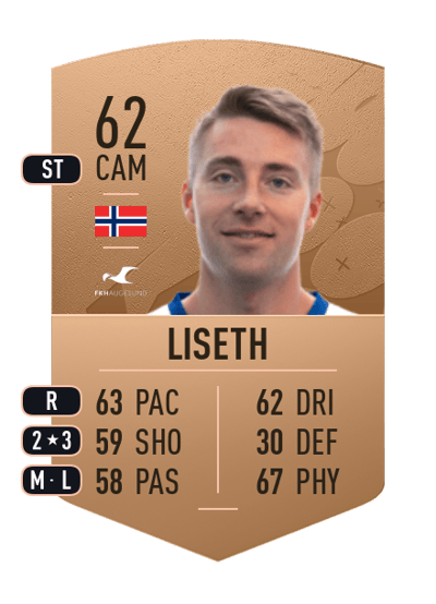 Sondre Liseth Common 62 OVR
