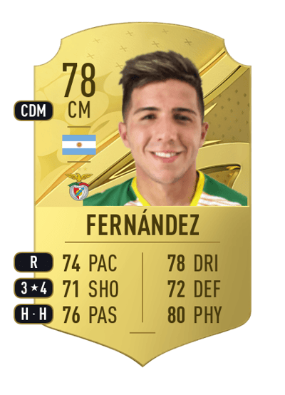 Enzo Fernández Rare 78 OVR
