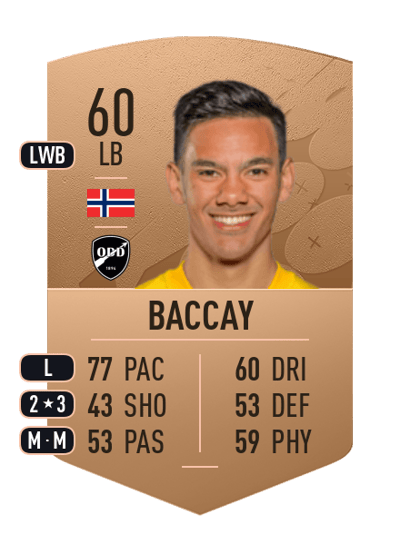 Josef Brian Baccay Common 60 OVR