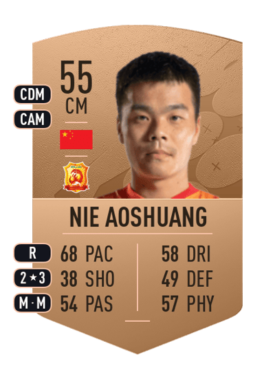 Nie Aoshuang Common 55 OVR