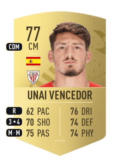 Unai Vencedor Common 77 OVR