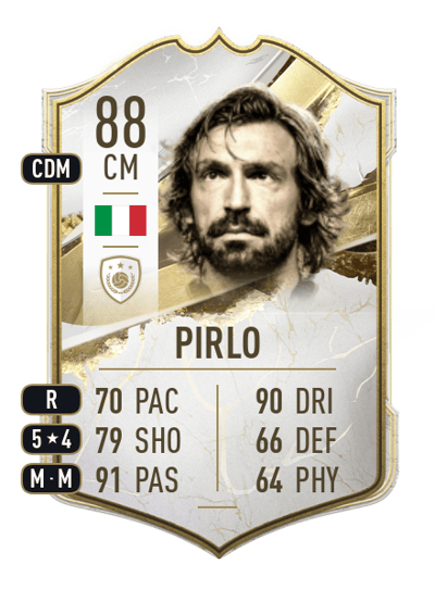 Andrea Pirlo Icon 88 OVR