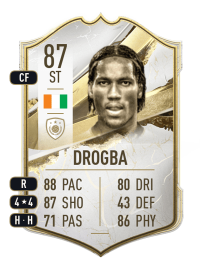 Didier Drogba Icon 87 OVR