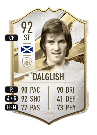 Kenny Dalglish Icon 92 OVR