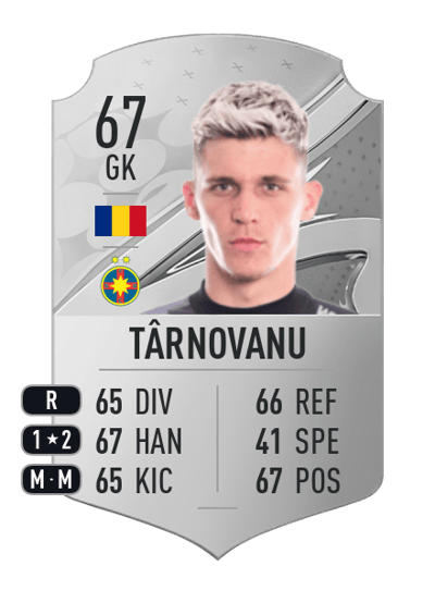 Ștefan Târnovanu Rare 67 OVR