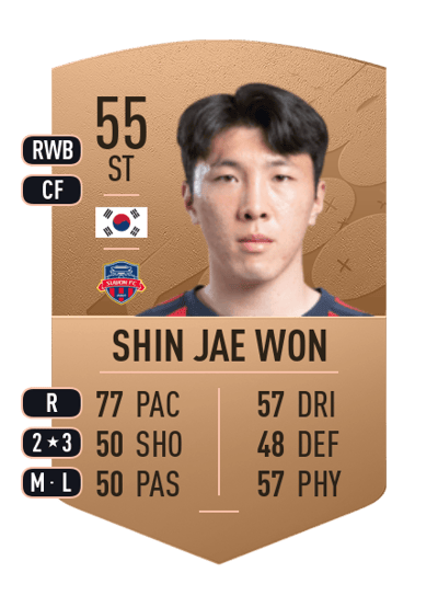 Shin Jae Won Common 55 OVR