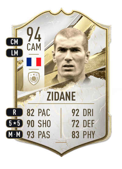 Zinedine Zidane Icon 94 OVR