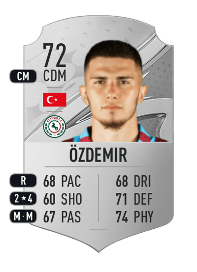 Berat Özdemir Rare 72 OVR