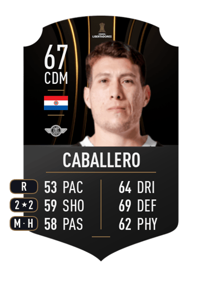 Hernesto Caballero CONMEBOL LIBERTADORES 67 OVR