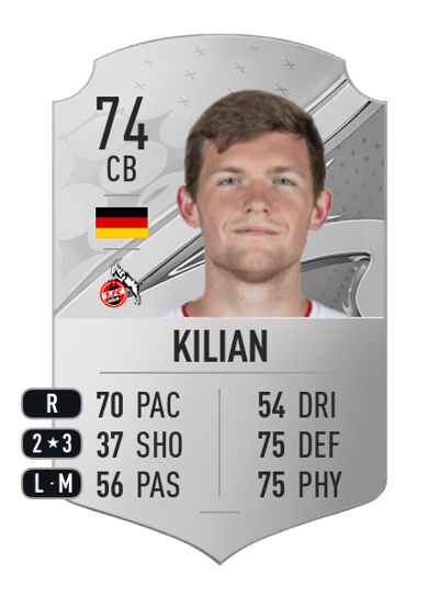 Luca Kilian Rare 74 OVR