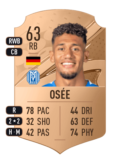 Yannick Osée Rare 63 OVR