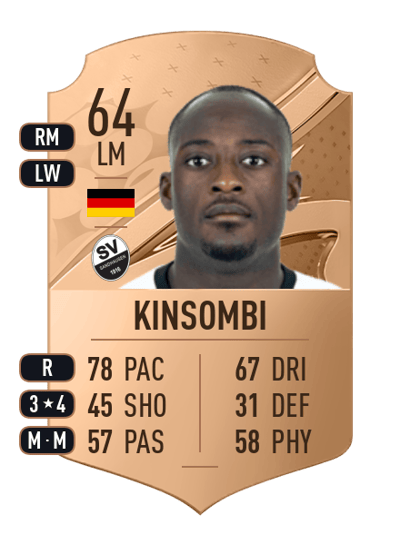 Christian Kinsombi Rare 64 OVR