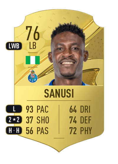 Zaidu Sanusi Rare 76 OVR