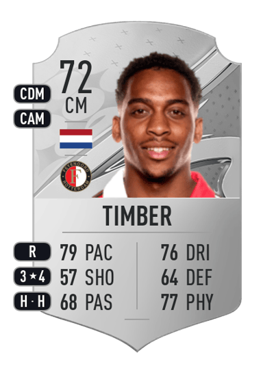 Quinten Timber Rare 72 OVR