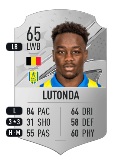 Thierry Lutonda Rare 65 OVR