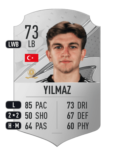 Rıdvan Yılmaz Rare 73 OVR