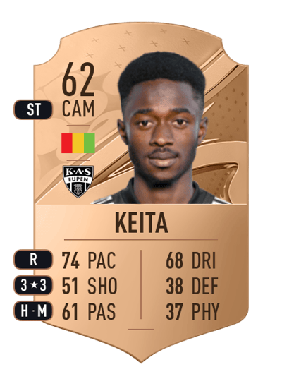 Amadou Keita Rare 62 OVR