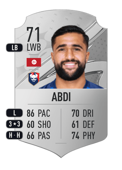 Ali Abdi Rare 71 OVR