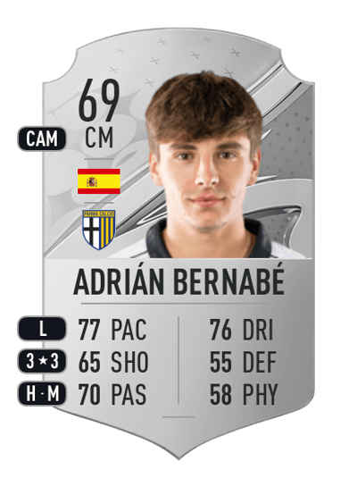 Adrián Bernabé Rare 69 OVR