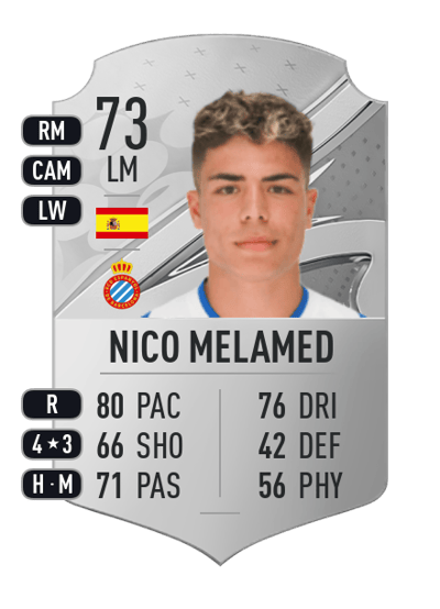 Nico Melamed Rare 73 OVR