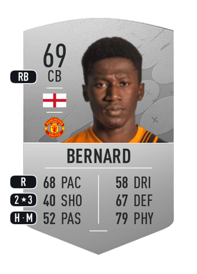 Di'Shon Bernard Common 69 OVR