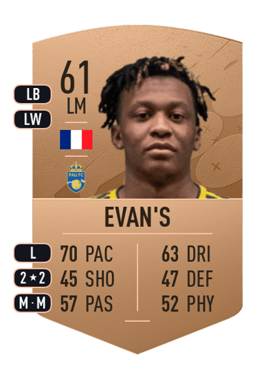 Jean Lambert Evan's Common 61 OVR