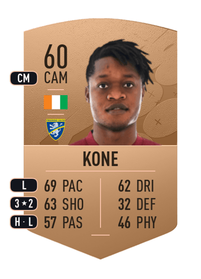 Ben Lhassine Kone Common 60 OVR