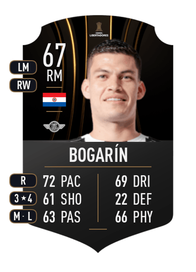 Rodrigo Bogarín CONMEBOL LIBERTADORES 67 OVR