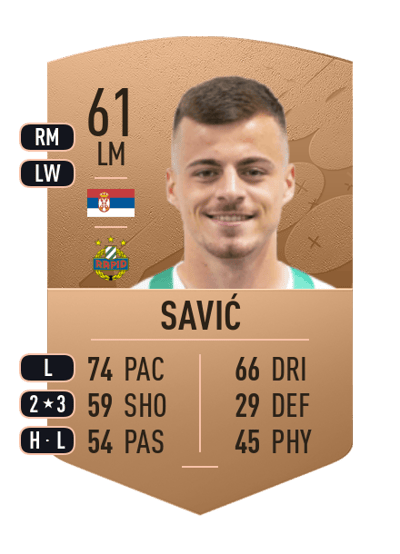 Dragoljub Savić Common 61 OVR