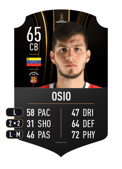 Diego Osio CONMEBOL LIBERTADORES 65 OVR