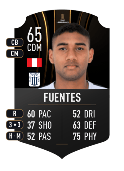 Aldair Fuentes CONMEBOL LIBERTADORES 65 OVR