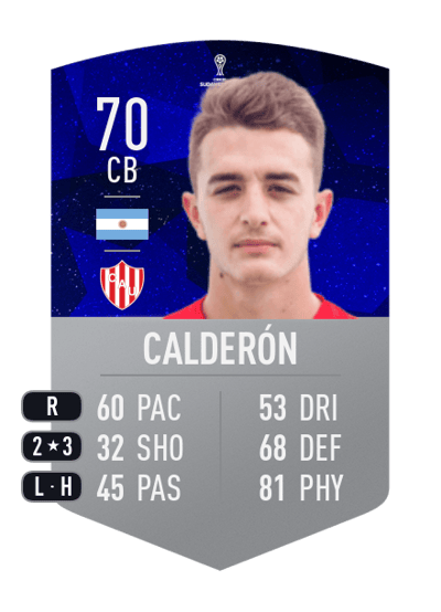 Franco Calderón CONMEBOL SUDAMERICANA 70 OVR