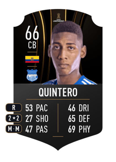 Joel Quintero CONMEBOL LIBERTADORES 66 OVR