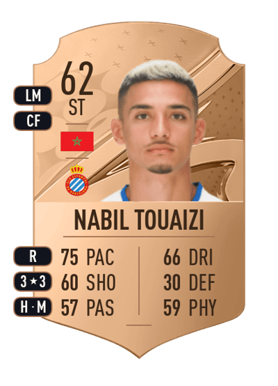 Nabil Touaizi Rare 62 OVR