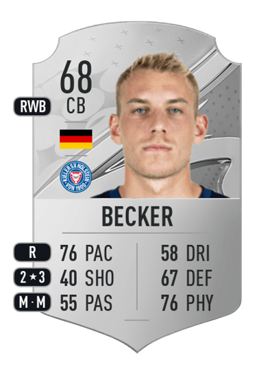Timo Becker Rare 68 OVR