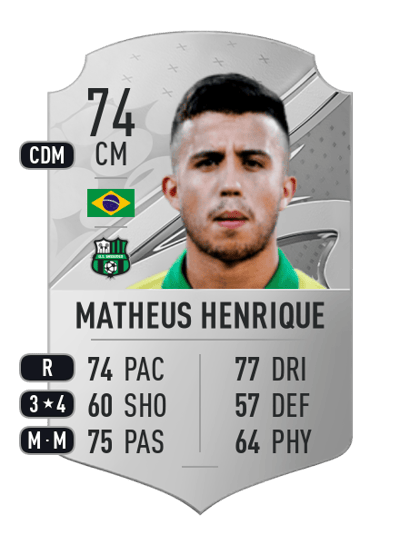 Matheus Henrique Rare 74 OVR