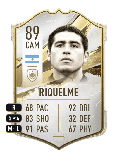 Juan Román Riquelme Icon 89 OVR