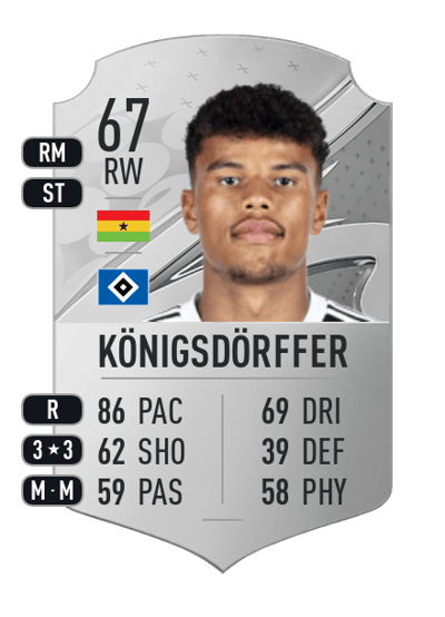 Ransford-Yeboah Königsdörffer Rare 67 OVR