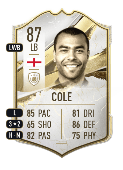 Ashley Cole Icon 87 OVR
