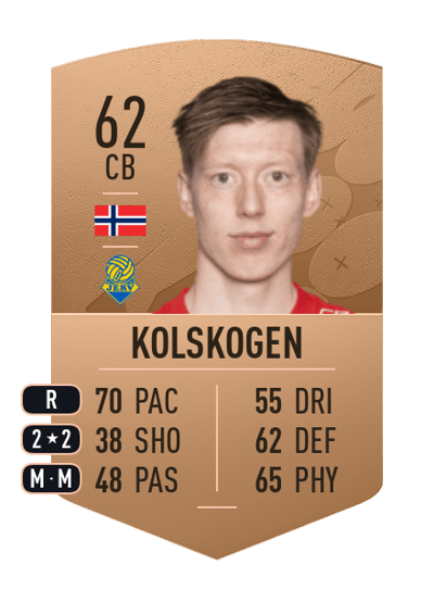 Ole Martin Kolskogen Common 62 OVR